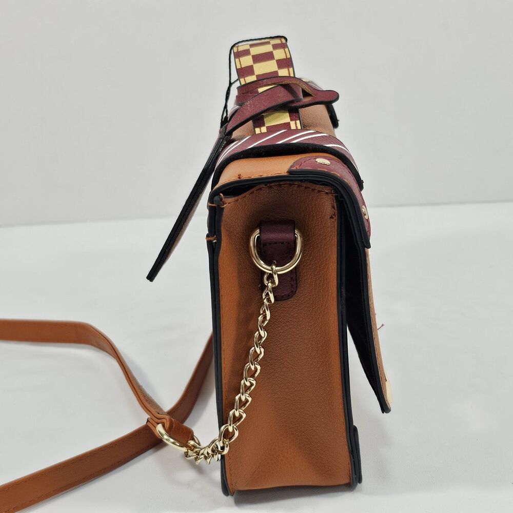Harry Potter Gryffindor Satchel Crossbody Bag Hogwarts Crest Primark - Picture 6 of 9